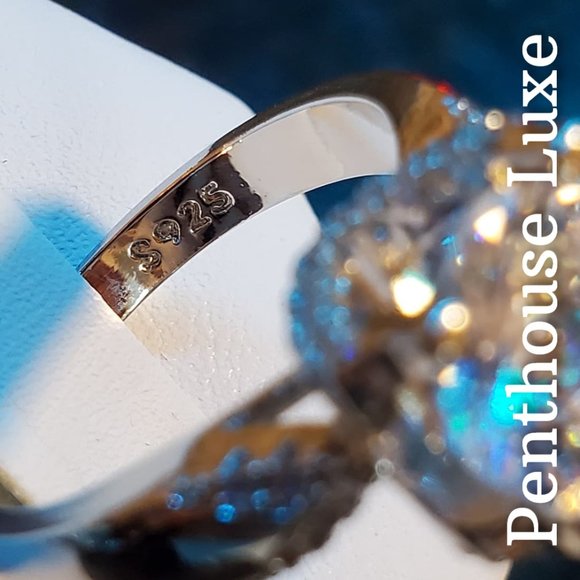 FINAL RESTOCK!! Floating Diamond Sterling Silver 925 Wedding Ring - Picture 6 of 8